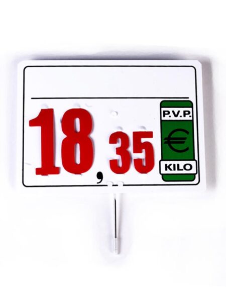 Cartel Precio Universal modelo Yoni (10 unidades)
