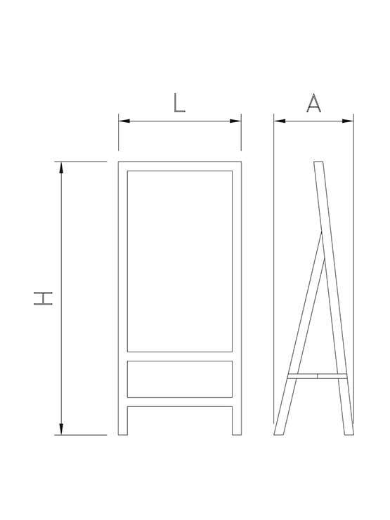 pizarra de led con atril 2