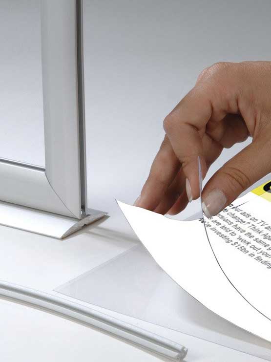 Marco aluminio de sobremesa protector de gráfica