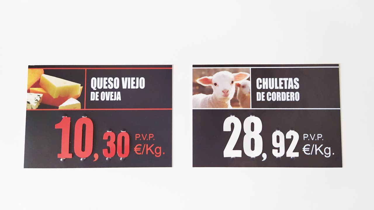 Carteles UVI personalizados grandes
