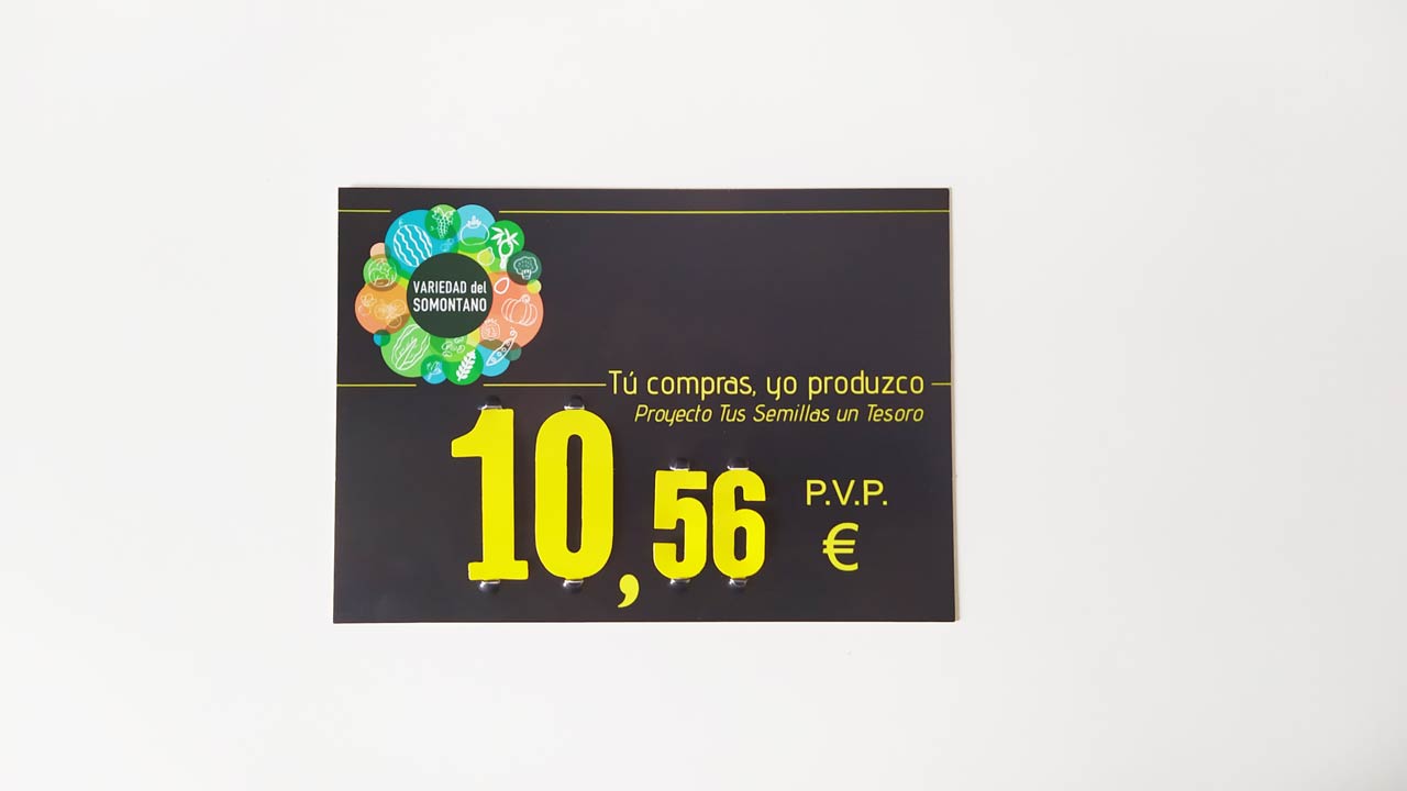 Personalización de carteles de precios