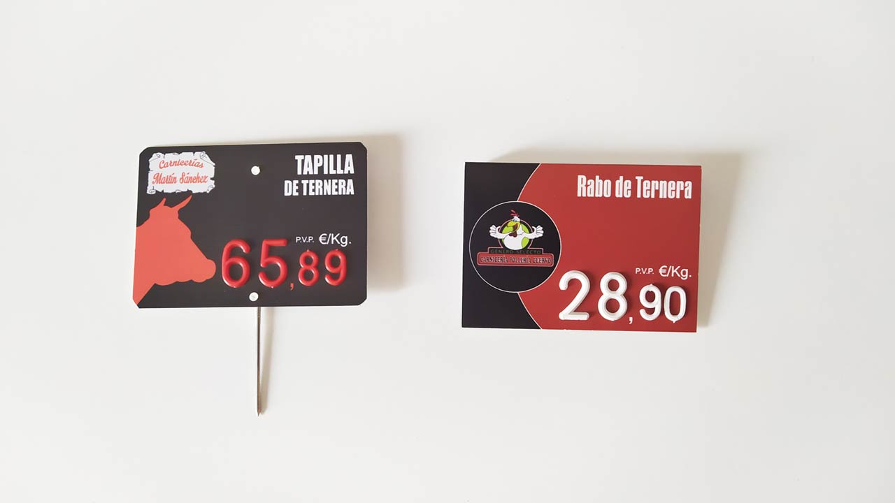 Portaprecios originales