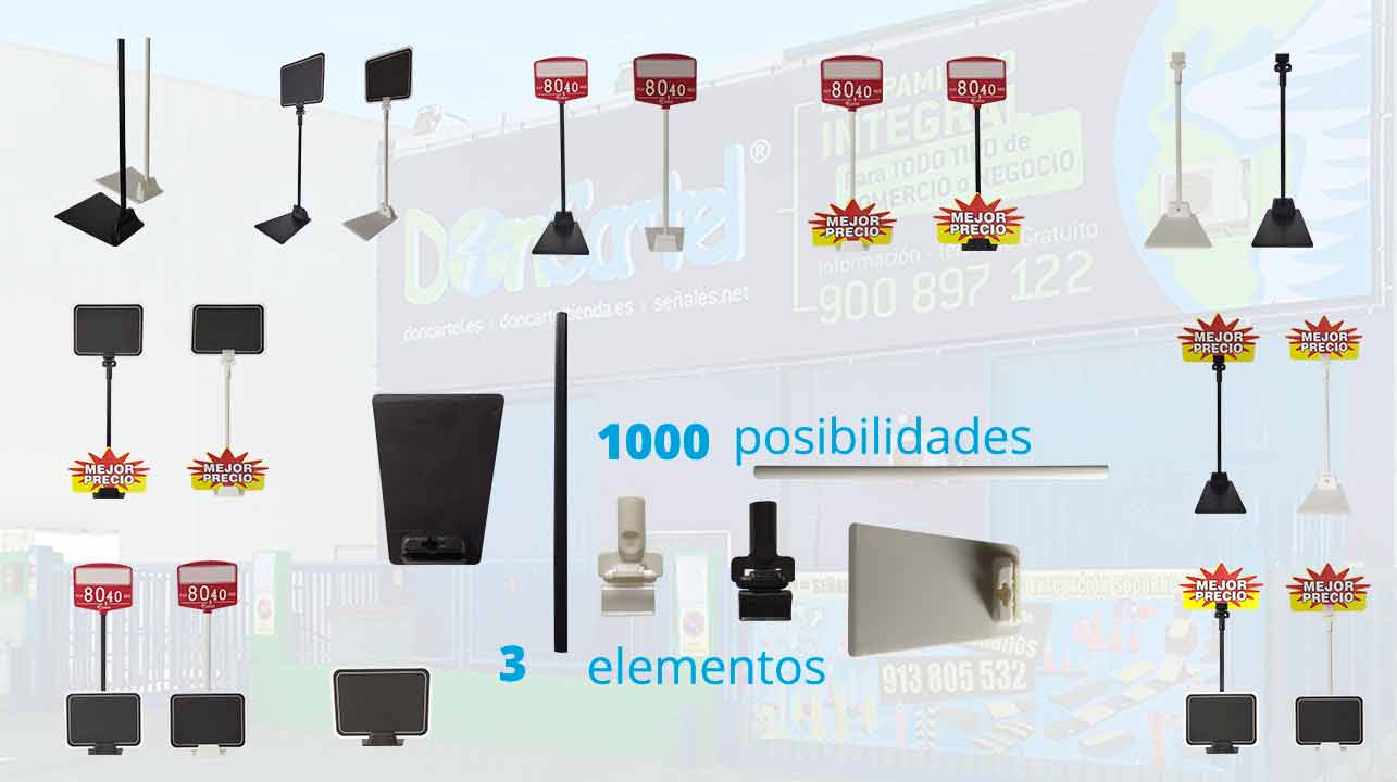 Portaprecios peana personalizados