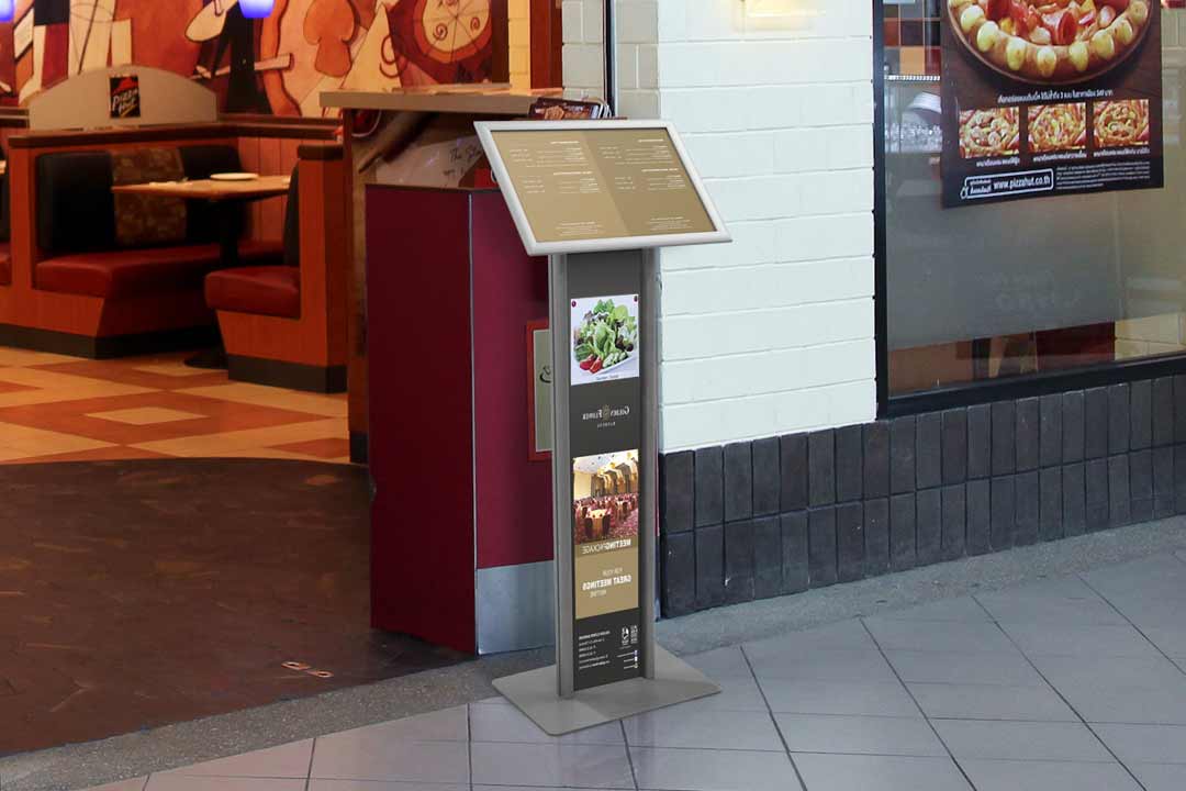 Soportes metálicos para menús, portamenus verticales con pie: La solución perfecta para tu establecimiento