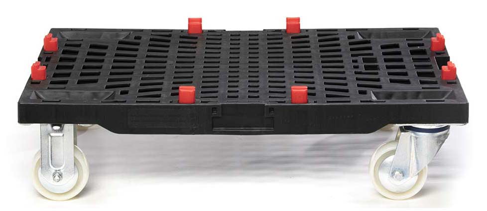 Plataforma con ruedas vista inclinada